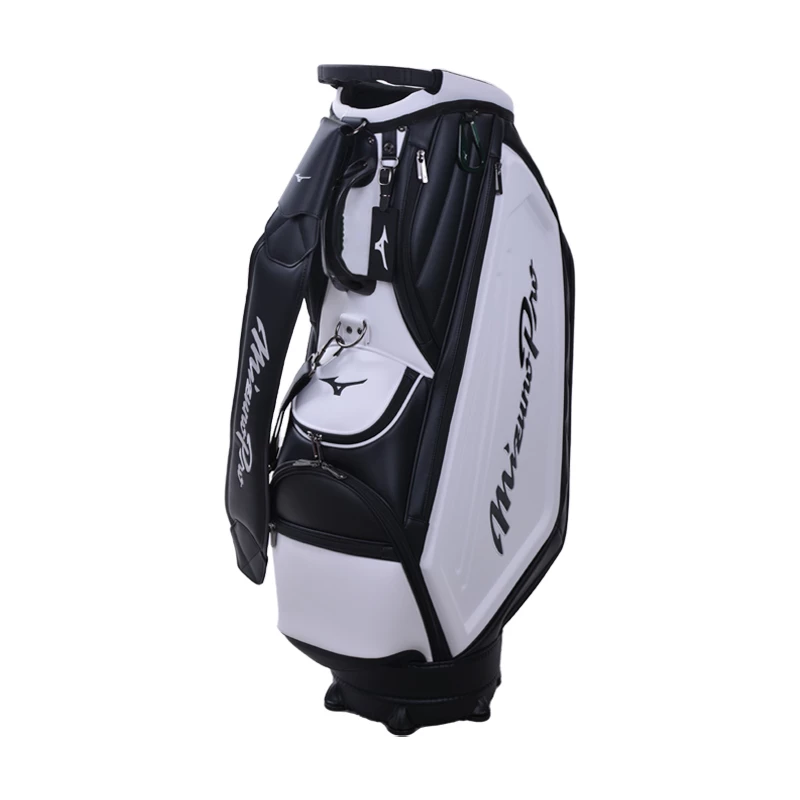 Mizuno Pro 9.5" Cart Bag (Black/White) 3 Mizuno Pro 9.5" Cart Bag (Black/White)