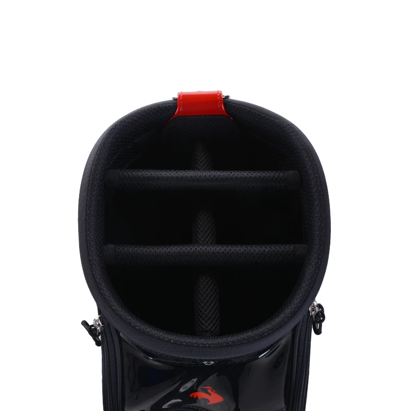 Le Coq Sportif Golf Lightweight Twill Graphic 9" Caddie Bag (Black) 5 Le Coq Sportif Golf Lightweight Twill Graphic 9" Caddie Bag (Black) - Image 3