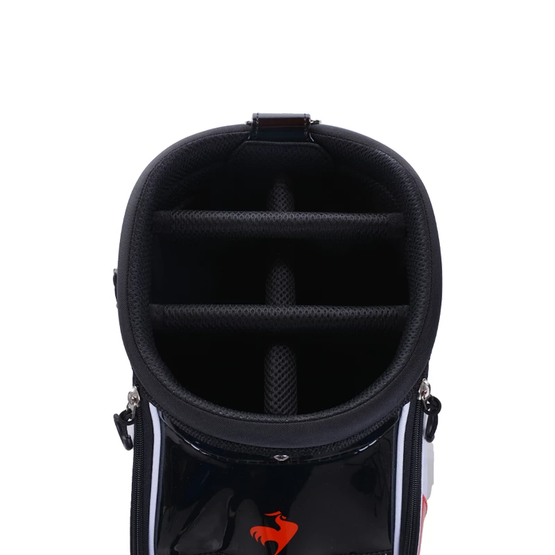 Le Coq Sportif Golf Lightweight Twill Graphic 9" Caddie Bag (White) 5 Le Coq Sportif Golf Lightweight Twill Graphic 9" Caddie Bag (White) - Image 3