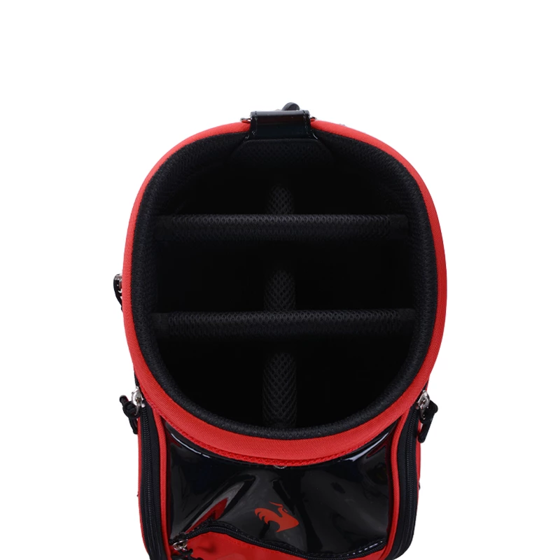 Le Coq Sportif Golf Lightweight Twill Graphic 9" Caddie Bag (Red) 5 Le Coq Sportif Golf Lightweight Twill Graphic 9" Caddie Bag (Red) - Image 3