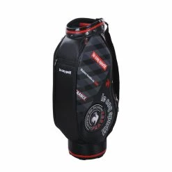 Le Coq Sportif Golf Lightweight Sporty Graphic 9" Caddie Bag (Black) -Golf Bag Shop GF3000102199 2