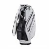 TaylorMade TD248 Auth-Tech 9.5" Cart Bag (White/Black) -Golf Bag Shop GF3000102232 1