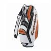 TaylorMade SP Modern 9.5" Cart Bag (White/Black/Orange) -Golf Bag Shop GF3000102239 1