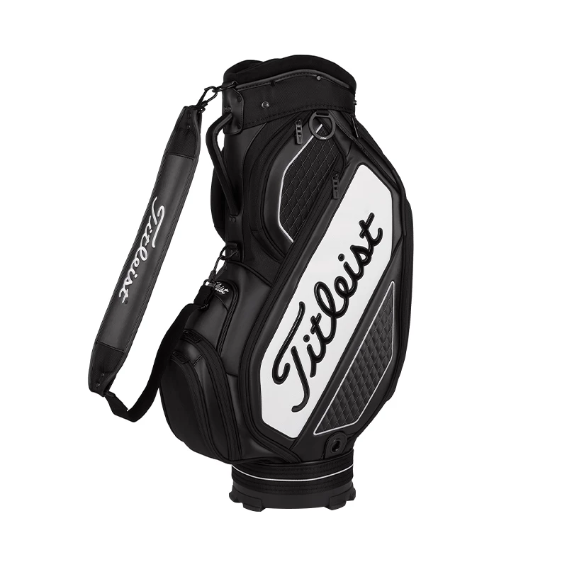 Titleist Jet Black Mid Staff Bag (Black/White) 3 Titleist Jet Black Mid Staff Bag (Black/White)