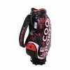 Le Coq Sportif Golf Big Logo 9.5" PU Cart Bag (Black/Red) -Golf Bag Shop GF3000102346 1