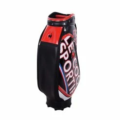 Le Coq Sportif Golf Big Logo 9.5" PU Cart Bag (Black/Red) -Golf Bag Shop GF3000102346 2
