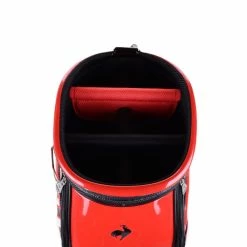 Le Coq Sportif Golf Big Logo 9.5" PU Cart Bag (Black/Red) -Golf Bag Shop GF3000102346 3