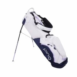 Ping Hoofer Lite 2022 Women's Stand Bag (Navy/Grey/Lavender) -Golf Bag Shop GF3000201069 2