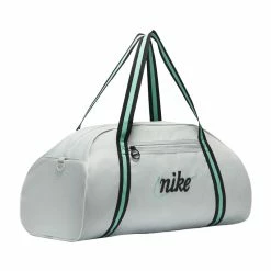 Nike Gym Club Plus Duffle Bag (Silver/Black/Green)