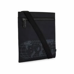 Hugo Boss Catch 2.0 Studded Logo Zip Envelope Bag (Black)